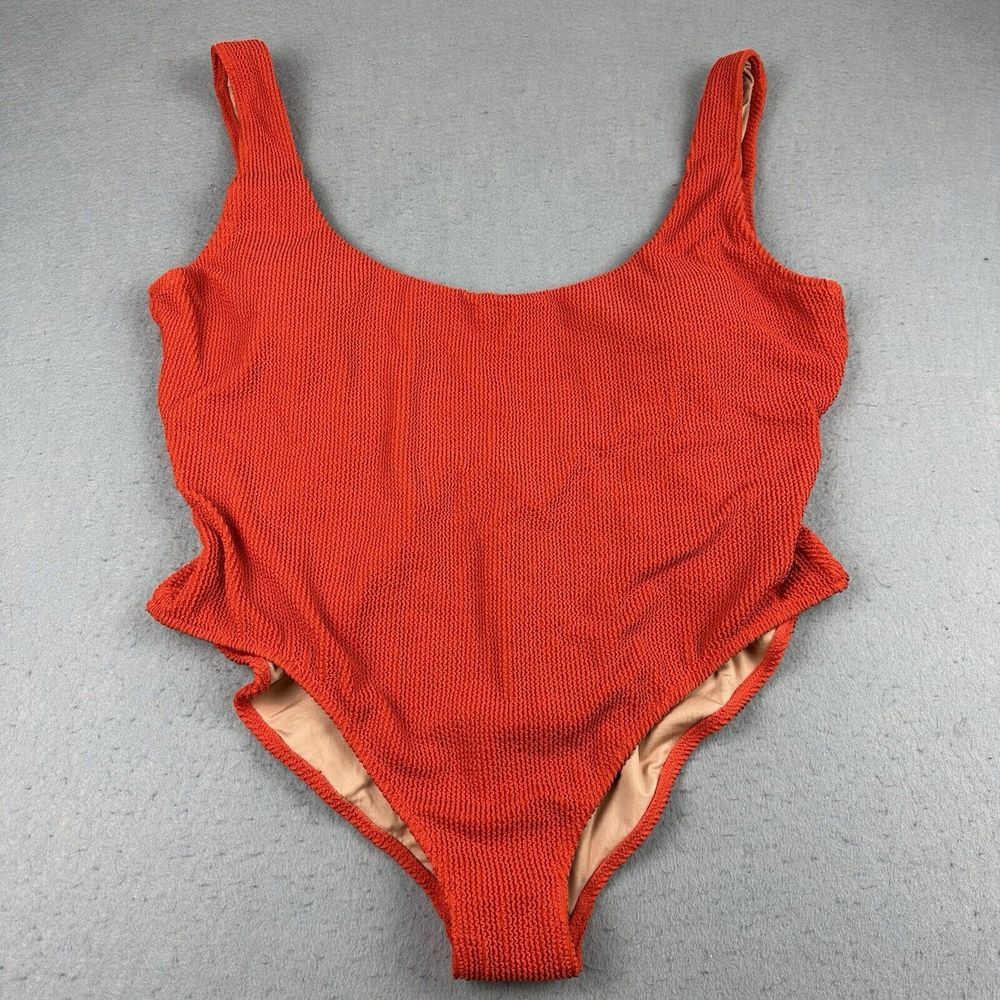 NWT J Crew‎ Scrunchie Classic Scoopneck One-Piece Swimsuit Women's Size 22 NEW